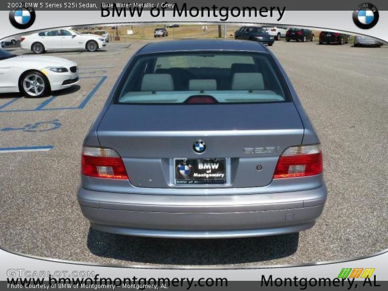 Blue Water Metallic / Grey 2002 BMW 5 Series 525i Sedan