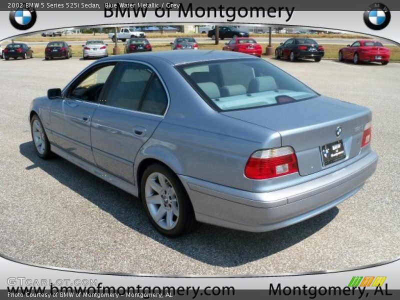 Blue Water Metallic / Grey 2002 BMW 5 Series 525i Sedan