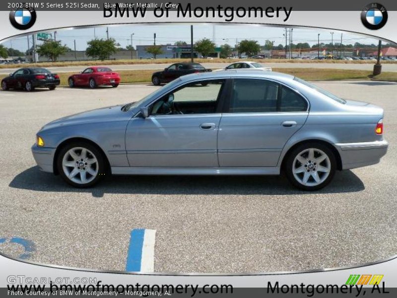 Blue Water Metallic / Grey 2002 BMW 5 Series 525i Sedan