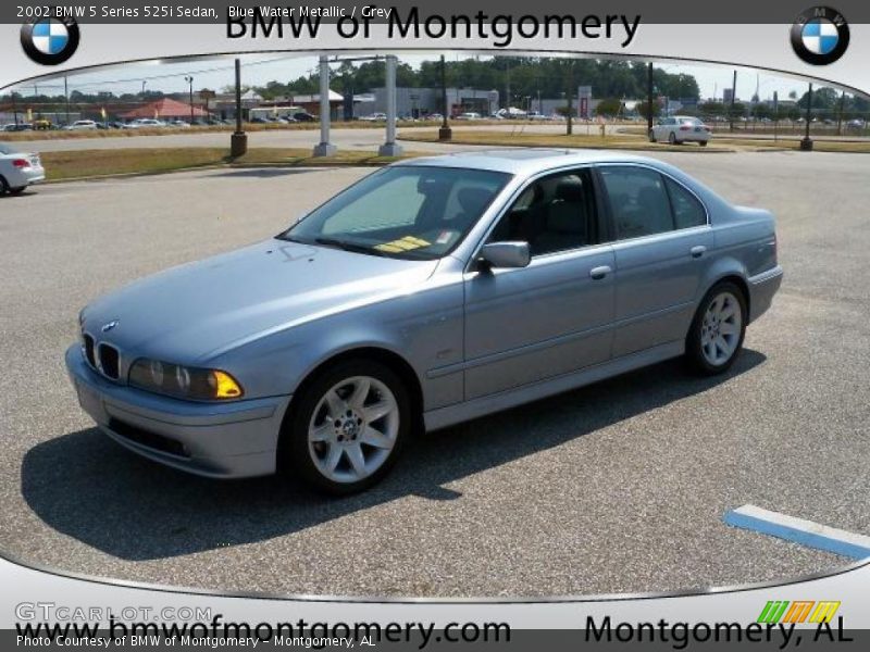 Blue Water Metallic / Grey 2002 BMW 5 Series 525i Sedan