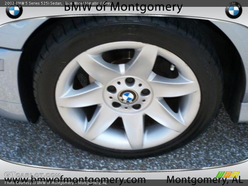 Blue Water Metallic / Grey 2002 BMW 5 Series 525i Sedan