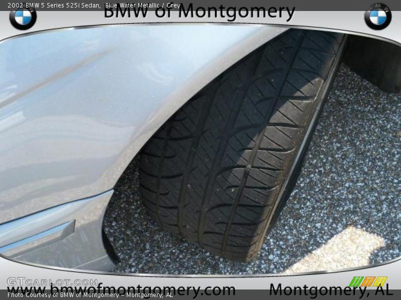 Blue Water Metallic / Grey 2002 BMW 5 Series 525i Sedan