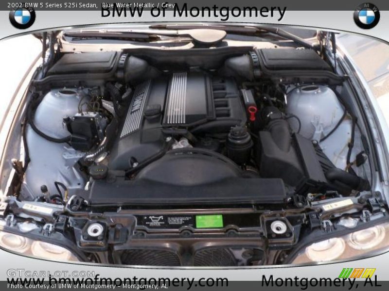 Blue Water Metallic / Grey 2002 BMW 5 Series 525i Sedan