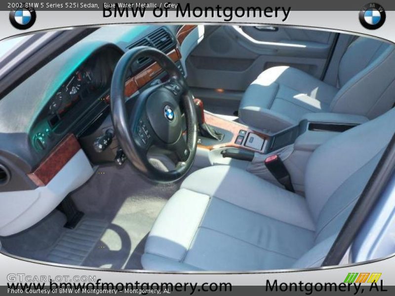 Blue Water Metallic / Grey 2002 BMW 5 Series 525i Sedan