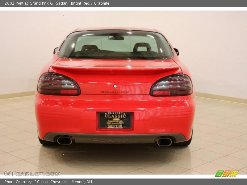 Bright Red / Graphite 2002 Pontiac Grand Prix GT Sedan