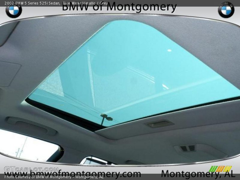 Blue Water Metallic / Grey 2002 BMW 5 Series 525i Sedan