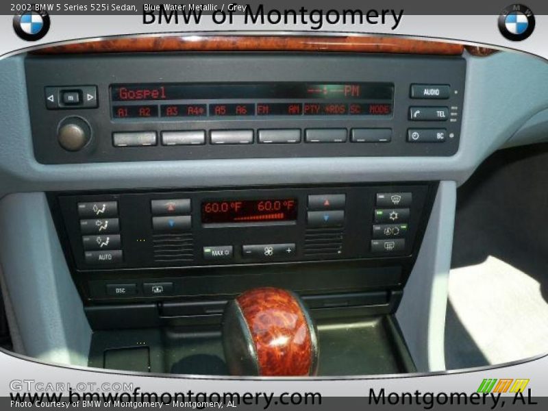 Blue Water Metallic / Grey 2002 BMW 5 Series 525i Sedan