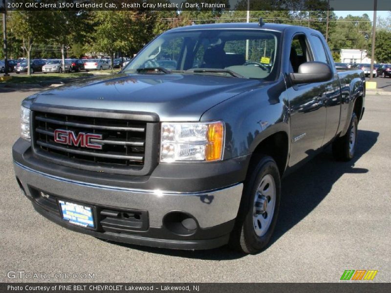 Stealth Gray Metallic / Dark Titanium 2007 GMC Sierra 1500 Extended Cab