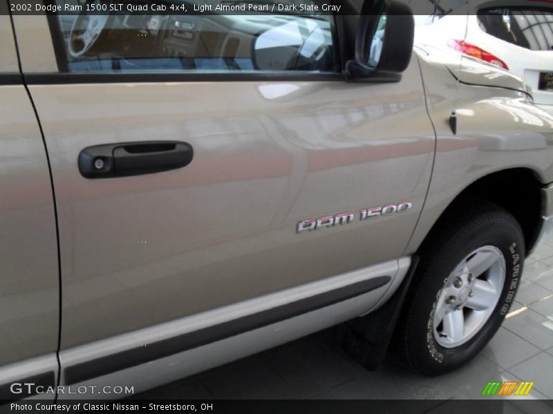 Light Almond Pearl / Dark Slate Gray 2002 Dodge Ram 1500 SLT Quad Cab 4x4