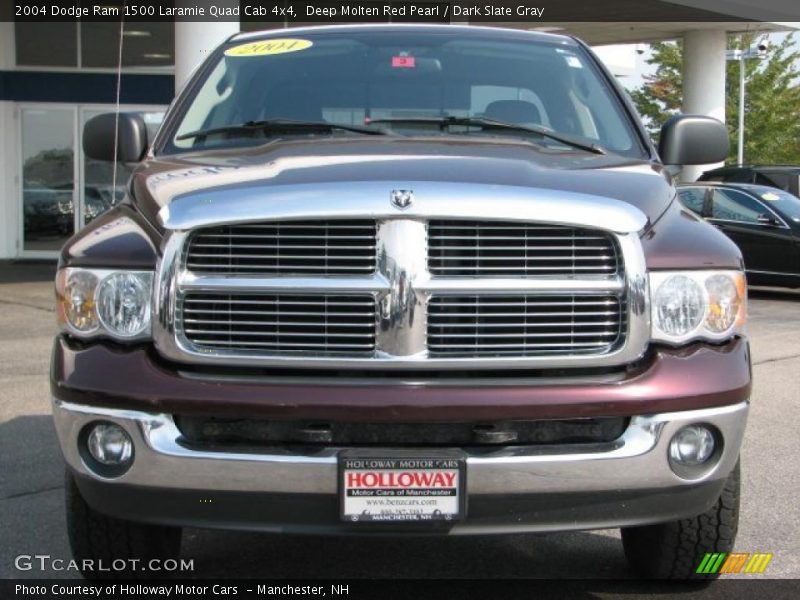Deep Molten Red Pearl / Dark Slate Gray 2004 Dodge Ram 1500 Laramie Quad Cab 4x4