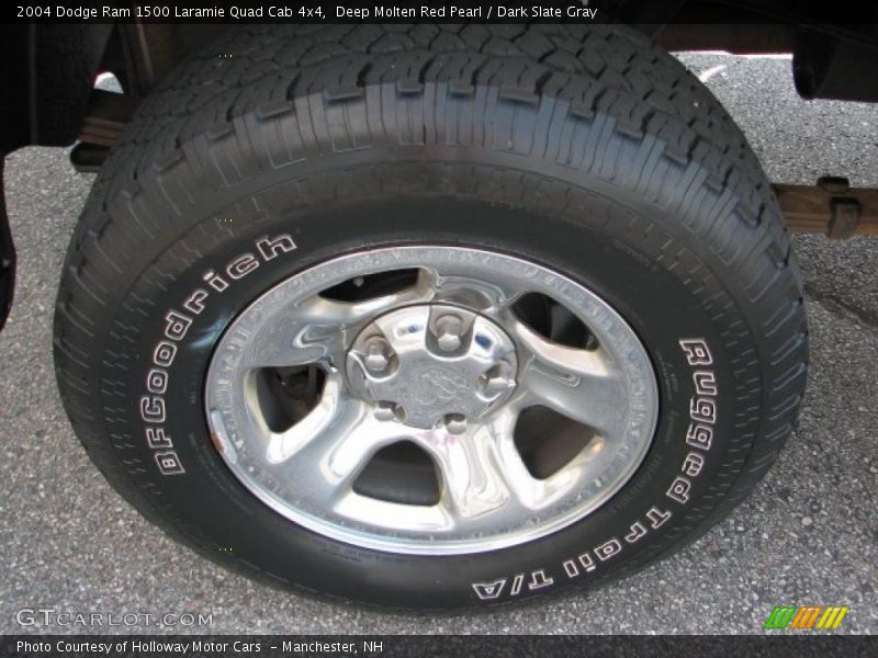 Deep Molten Red Pearl / Dark Slate Gray 2004 Dodge Ram 1500 Laramie Quad Cab 4x4