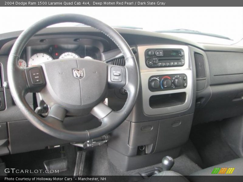 Deep Molten Red Pearl / Dark Slate Gray 2004 Dodge Ram 1500 Laramie Quad Cab 4x4