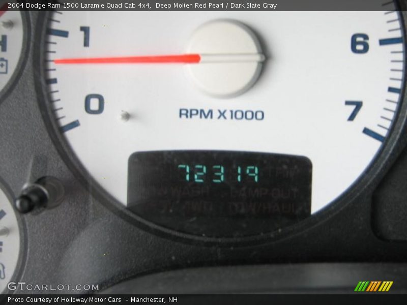 Deep Molten Red Pearl / Dark Slate Gray 2004 Dodge Ram 1500 Laramie Quad Cab 4x4