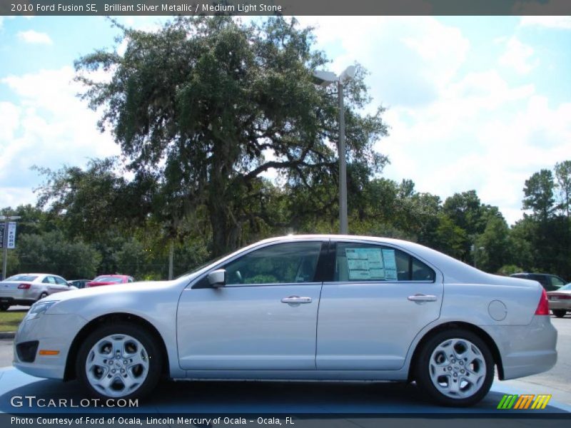 Brilliant Silver Metallic / Medium Light Stone 2010 Ford Fusion SE
