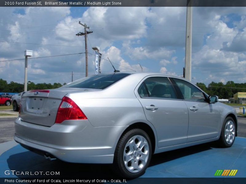 Brilliant Silver Metallic / Medium Light Stone 2010 Ford Fusion SE