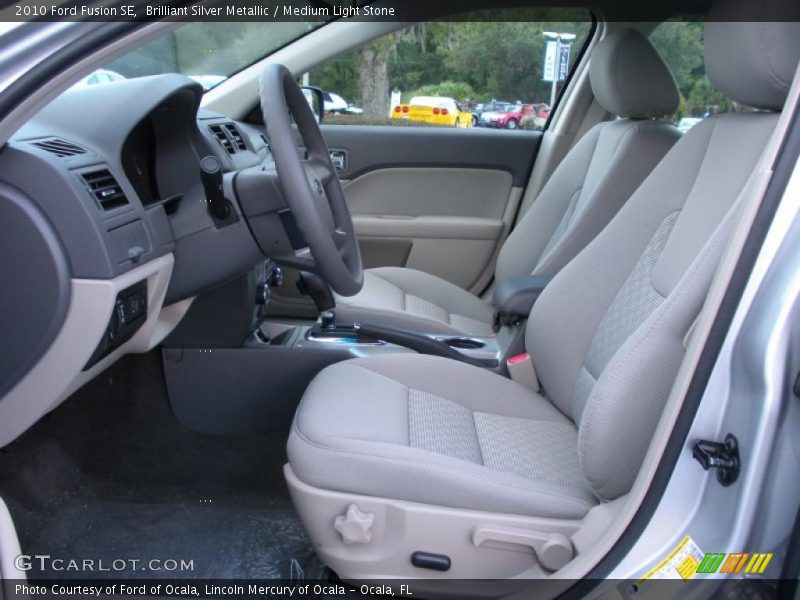 Brilliant Silver Metallic / Medium Light Stone 2010 Ford Fusion SE