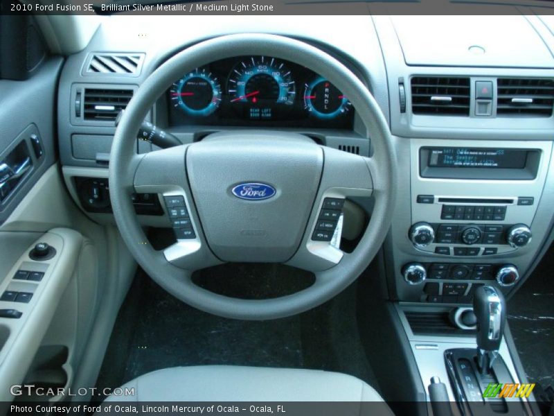 Brilliant Silver Metallic / Medium Light Stone 2010 Ford Fusion SE