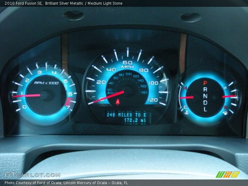 Brilliant Silver Metallic / Medium Light Stone 2010 Ford Fusion SE