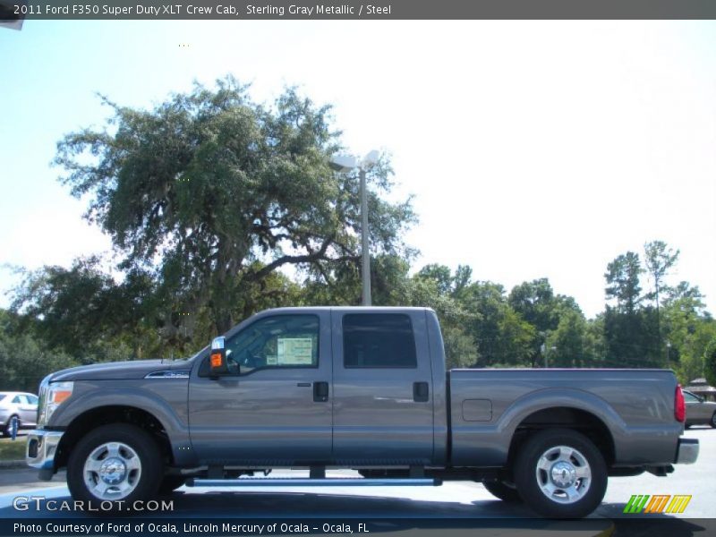 Sterling Gray Metallic / Steel 2011 Ford F350 Super Duty XLT Crew Cab