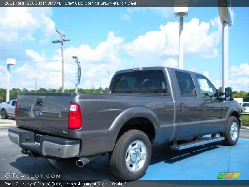 Sterling Gray Metallic / Steel 2011 Ford F350 Super Duty XLT Crew Cab