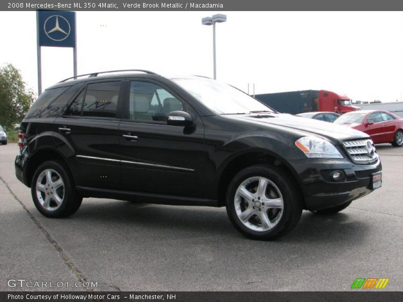 Verde Brook Metallic / Macadamia 2008 Mercedes-Benz ML 350 4Matic