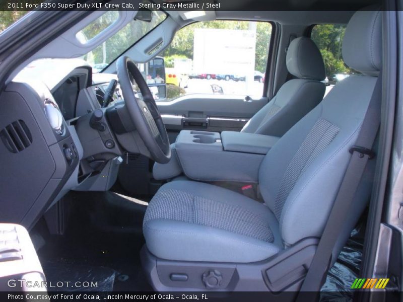 Sterling Gray Metallic / Steel 2011 Ford F350 Super Duty XLT Crew Cab