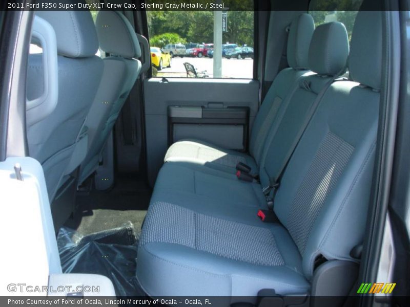 Sterling Gray Metallic / Steel 2011 Ford F350 Super Duty XLT Crew Cab