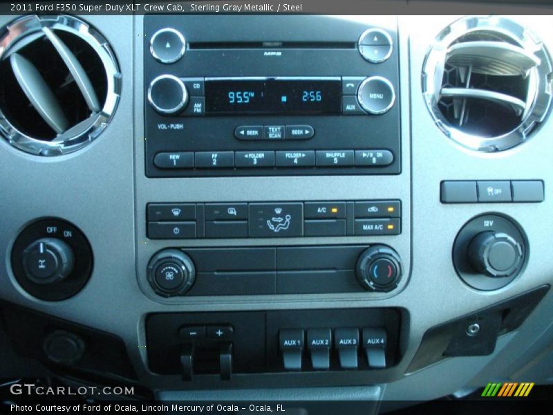 Sterling Gray Metallic / Steel 2011 Ford F350 Super Duty XLT Crew Cab