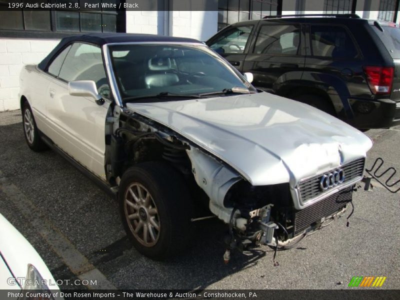 Pearl White / Black 1996 Audi Cabriolet 2.8