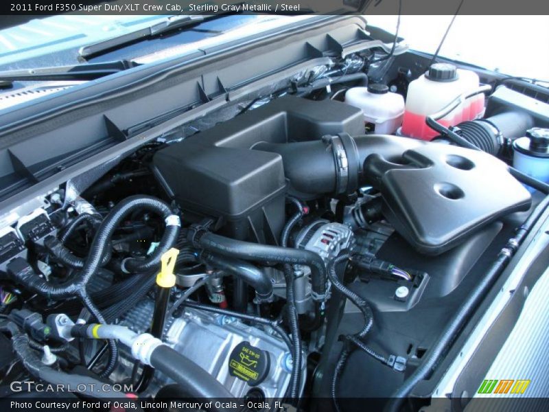 Sterling Gray Metallic / Steel 2011 Ford F350 Super Duty XLT Crew Cab
