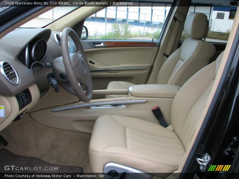Verde Brook Metallic / Macadamia 2008 Mercedes-Benz ML 350 4Matic
