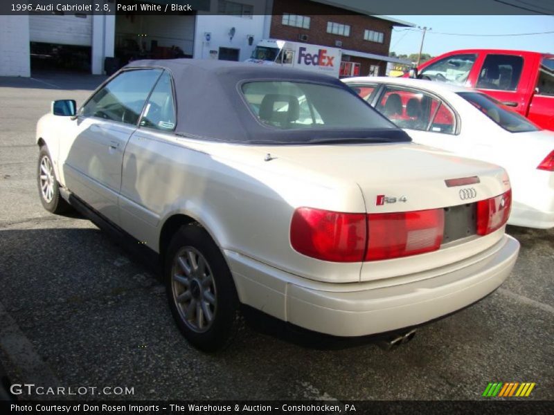 Pearl White / Black 1996 Audi Cabriolet 2.8