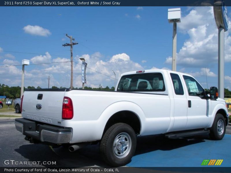 Oxford White / Steel Gray 2011 Ford F250 Super Duty XL SuperCab