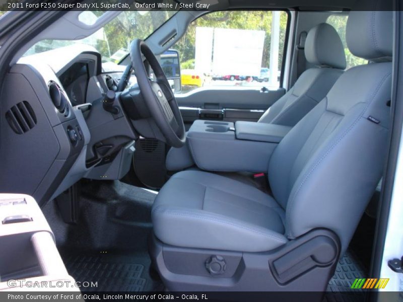 Oxford White / Steel Gray 2011 Ford F250 Super Duty XL SuperCab