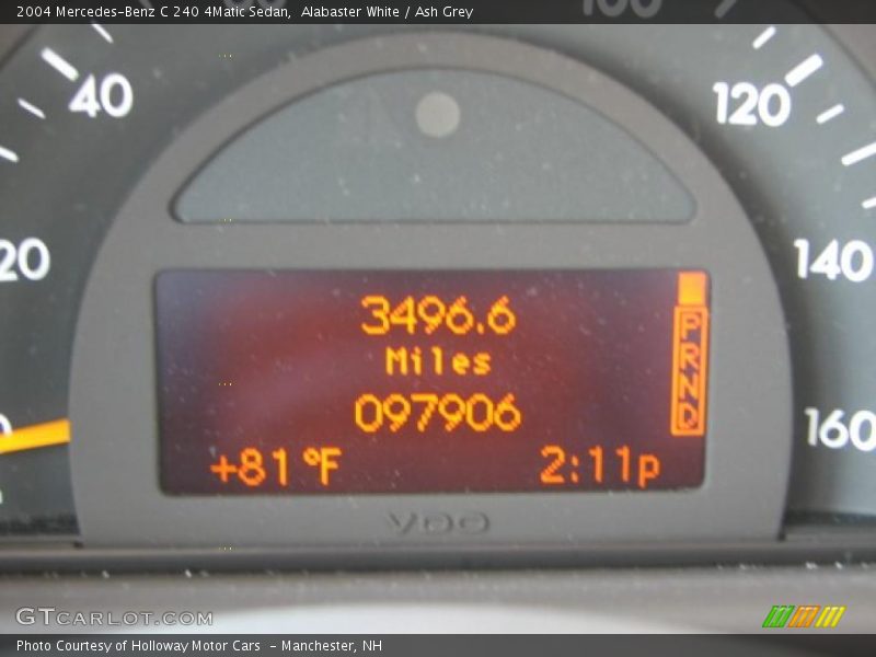 Alabaster White / Ash Grey 2004 Mercedes-Benz C 240 4Matic Sedan