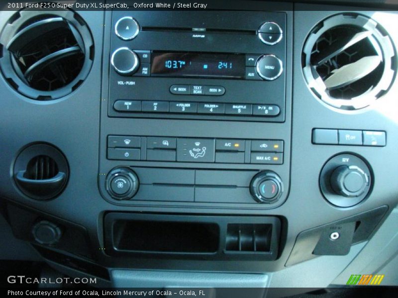 Oxford White / Steel Gray 2011 Ford F250 Super Duty XL SuperCab