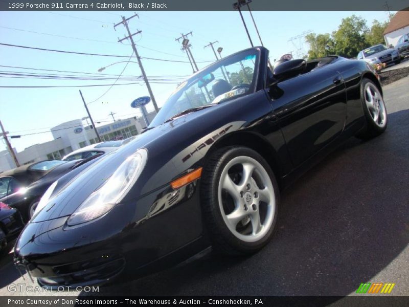 Black / Black 1999 Porsche 911 Carrera 4 Cabriolet