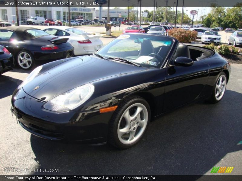 Black / Black 1999 Porsche 911 Carrera 4 Cabriolet