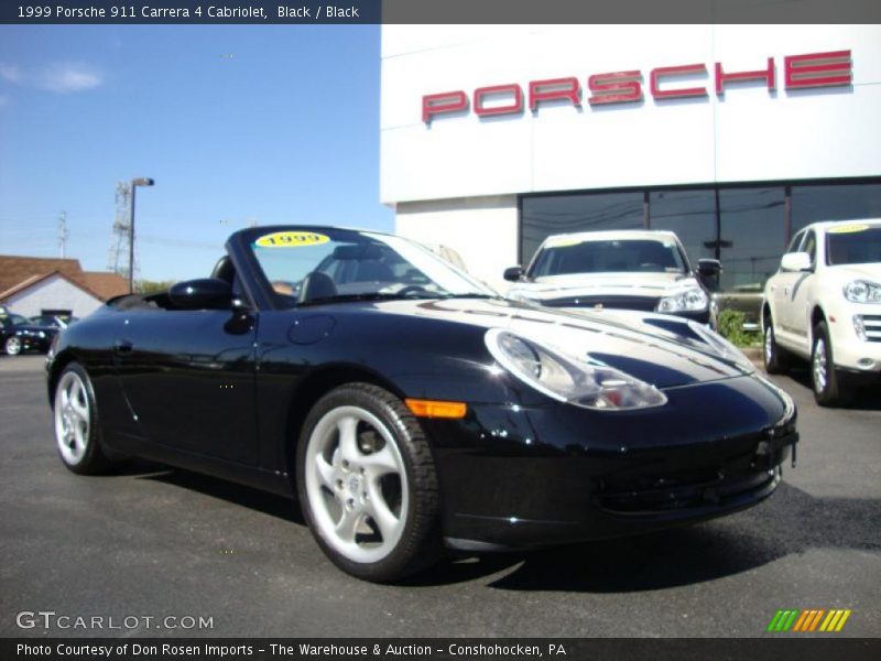 Black / Black 1999 Porsche 911 Carrera 4 Cabriolet