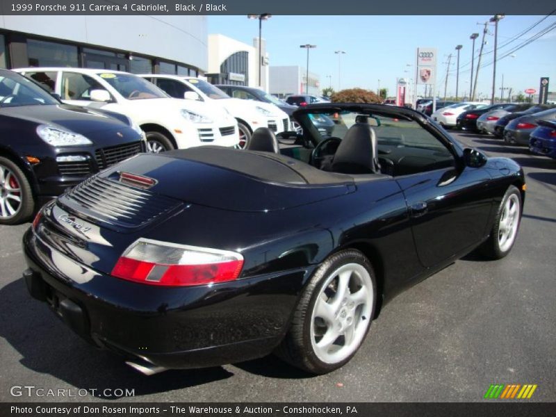 Black / Black 1999 Porsche 911 Carrera 4 Cabriolet
