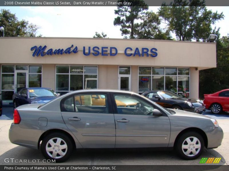 Dark Gray Metallic / Titanium Gray 2008 Chevrolet Malibu Classic LS Sedan