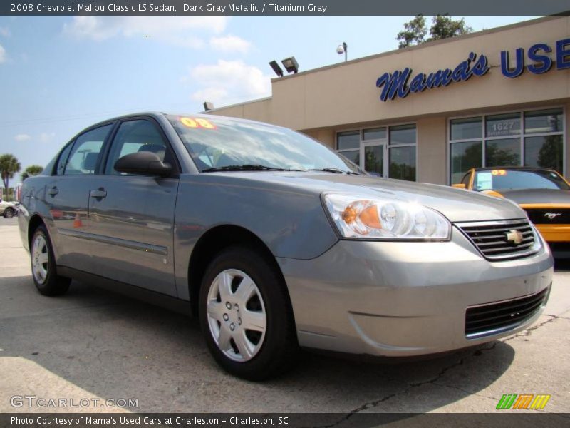 Dark Gray Metallic / Titanium Gray 2008 Chevrolet Malibu Classic LS Sedan