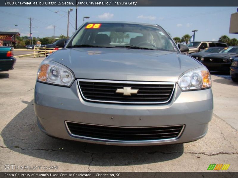 Dark Gray Metallic / Titanium Gray 2008 Chevrolet Malibu Classic LS Sedan