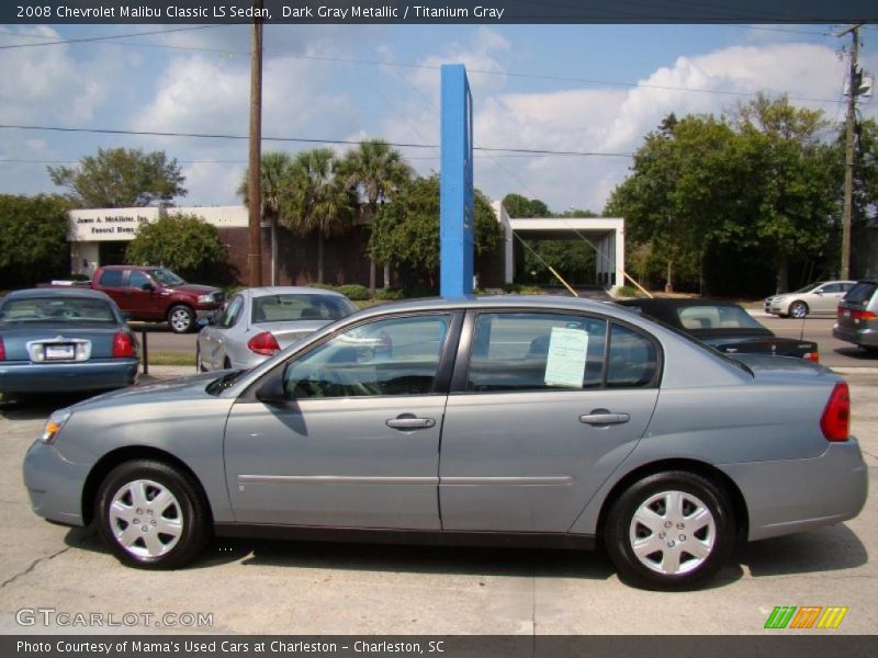 Dark Gray Metallic / Titanium Gray 2008 Chevrolet Malibu Classic LS Sedan