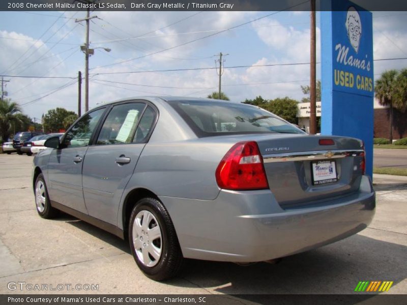 Dark Gray Metallic / Titanium Gray 2008 Chevrolet Malibu Classic LS Sedan