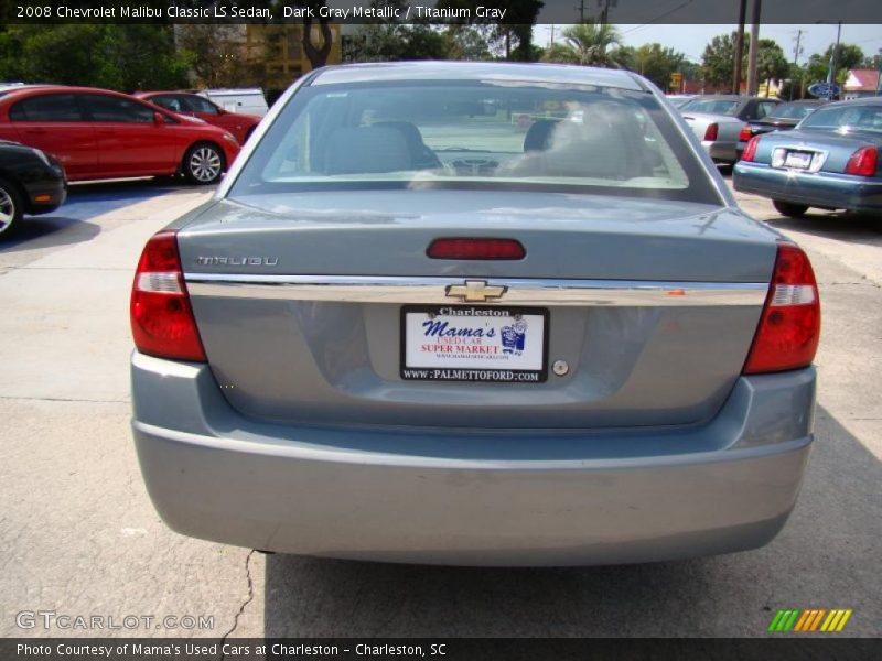 Dark Gray Metallic / Titanium Gray 2008 Chevrolet Malibu Classic LS Sedan