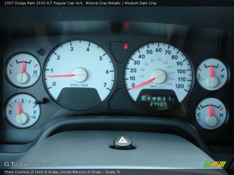 Mineral Gray Metallic / Medium Slate Gray 2007 Dodge Ram 1500 SLT Regular Cab 4x4