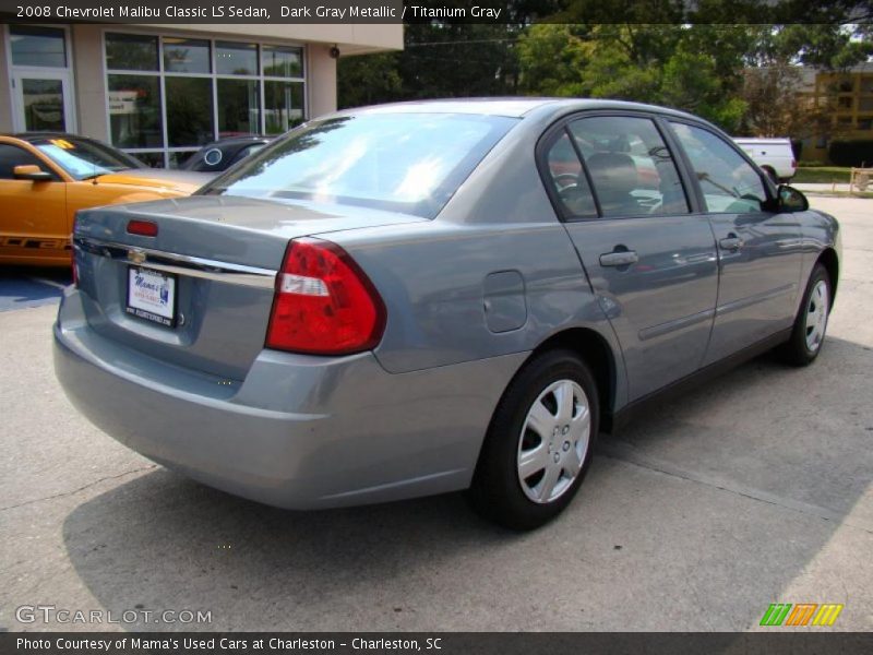 Dark Gray Metallic / Titanium Gray 2008 Chevrolet Malibu Classic LS Sedan