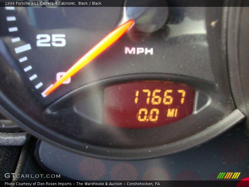 Black / Black 1999 Porsche 911 Carrera 4 Cabriolet