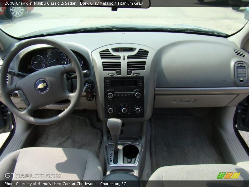 Dark Gray Metallic / Titanium Gray 2008 Chevrolet Malibu Classic LS Sedan